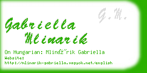 gabriella mlinarik business card